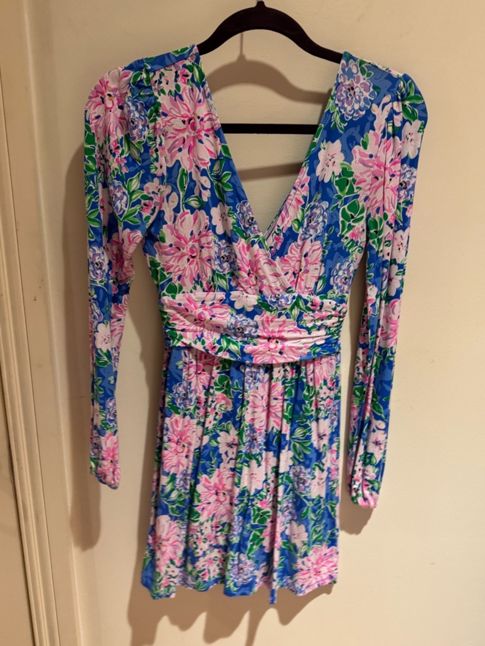 Lilly pulitzer Riza Long-Sleeved Romper multi spring in your step